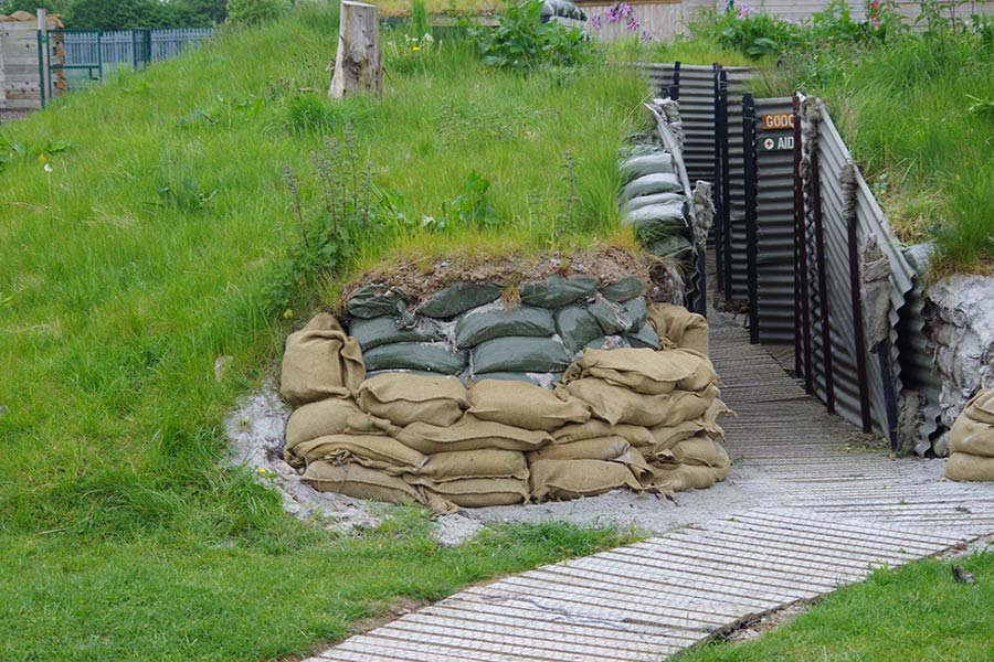 Trench entrance
