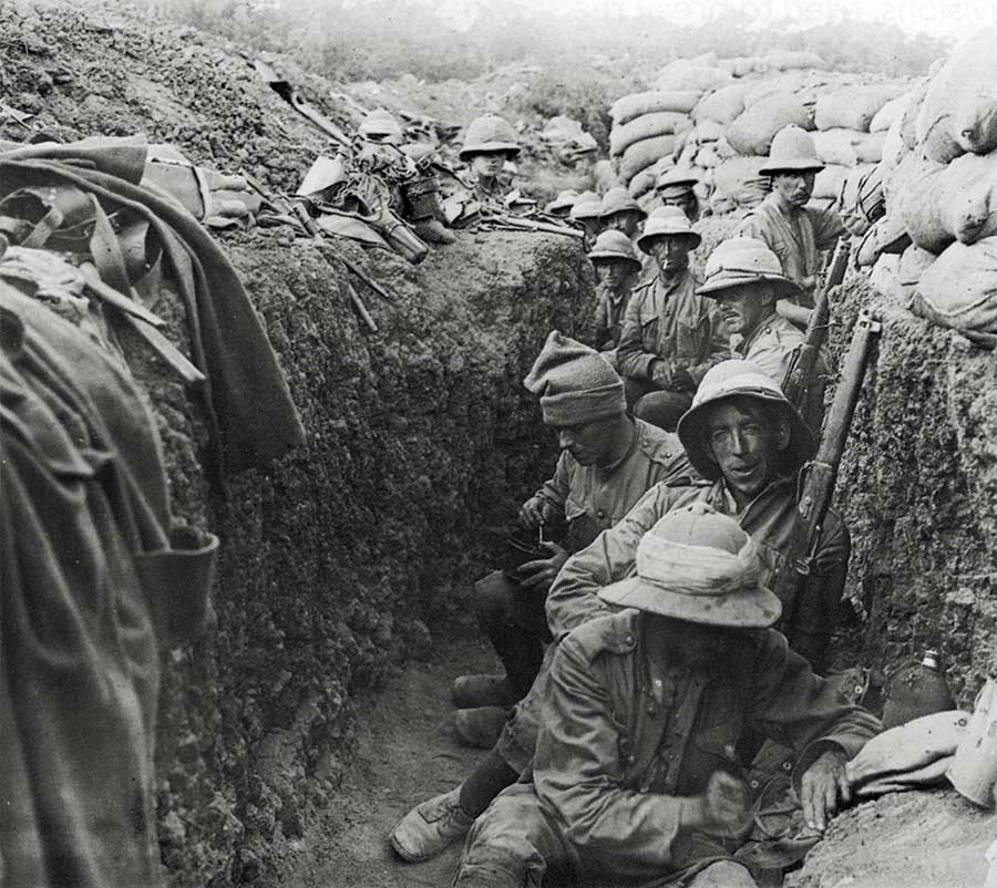 Soldiers in trench - Gallipoli
